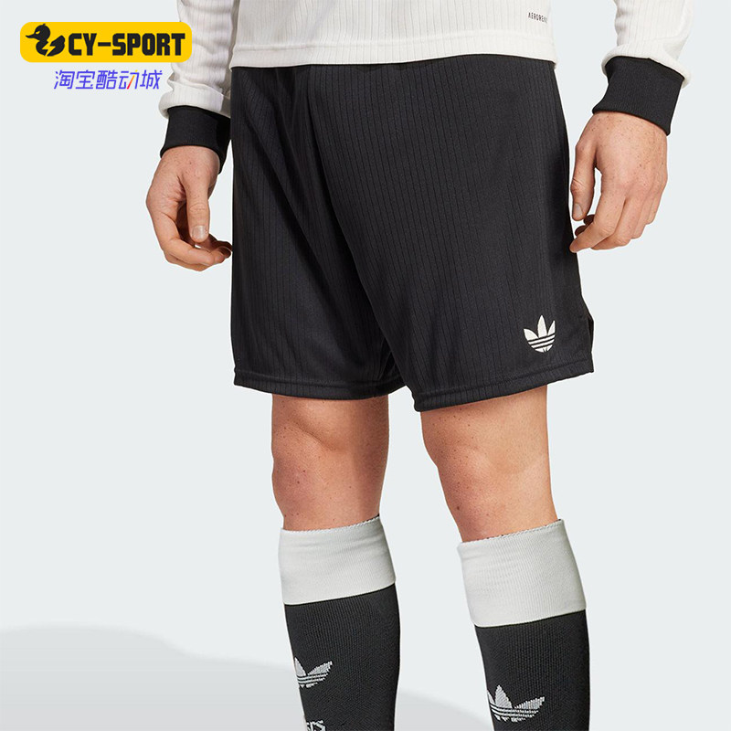 Adidas/阿迪达斯正品2025夏季三叶草男士经典足球运动短裤JY1321