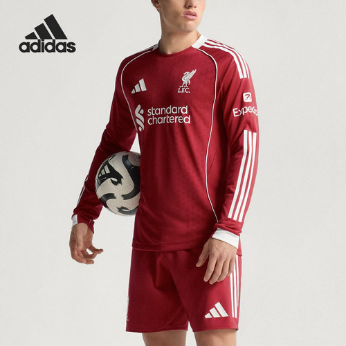 Adidas/阿迪达斯正品LIVERPOOL男士足球训练修身长袖JV6445