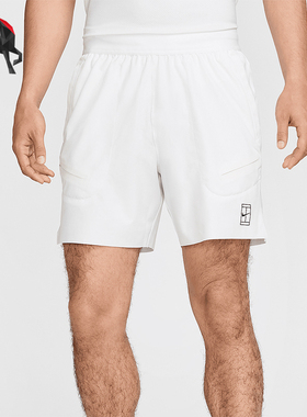 Nike/耐克正品Dri-FIT 男士运动网球简约经典训练短裤FZ6914-100