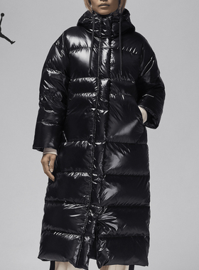 Nike/耐克正品JORDAN女士保暖梭织亮面时尚羽绒服FV7144-010