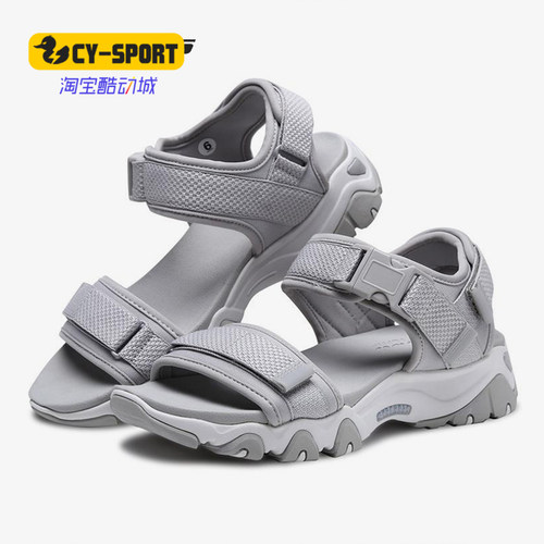 Skechers/斯凯奇正品女子新款复古厚底休闲凉鞋魔术贴沙滩鞋