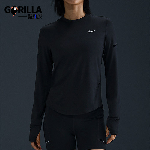Nike/耐克正品Swift Dri-FIT女士跑步健身长袖T恤HQ0504-010