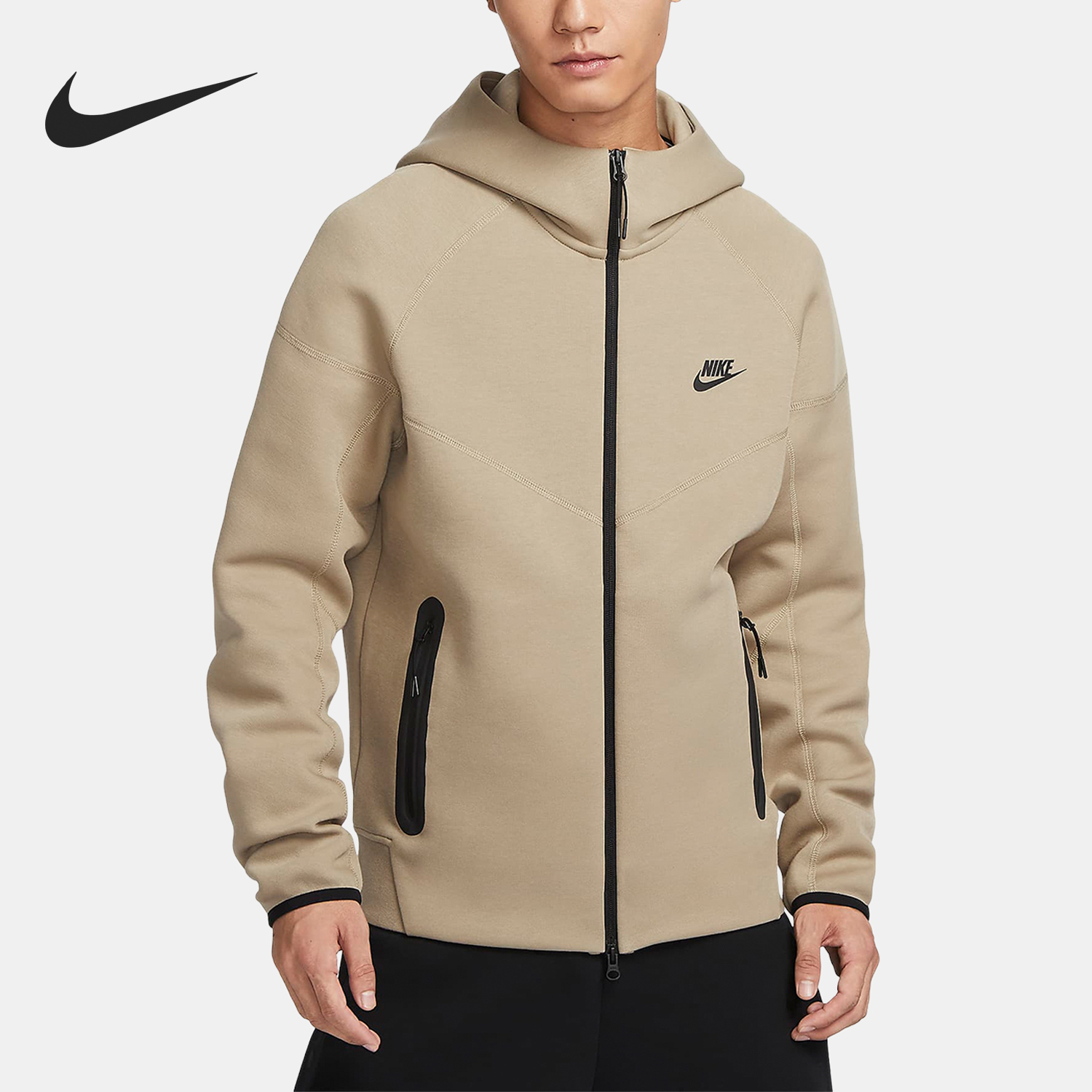 Nike/耐克正品春秋男士休闲宽松户外连帽针织外套FB7922-247