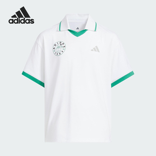 儿童印花宽松休闲落肩POLO衫 夏季 JL7528 阿迪达斯正品 Adidas