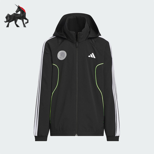 Adidas/阿迪达斯正品JK BTS WV儿童连帽梭织休闲宽松外套KC2543