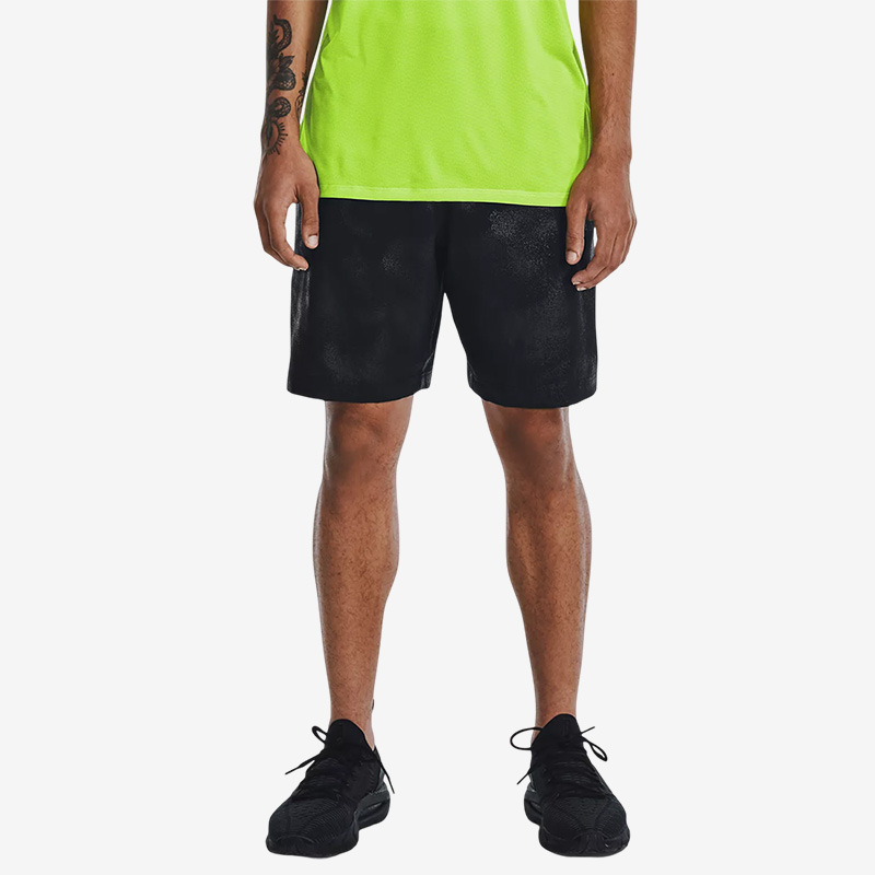 UA安德玛正品夏季男子梭织压纹跑步训练宽松透气运动短裤1377137