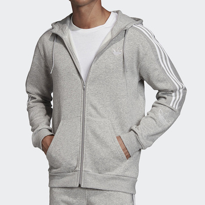 阿迪达斯正品三叶草男拉链外套