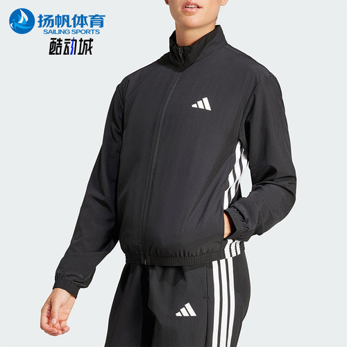 Adidas/阿迪达斯正品25新款女士经典梭织训练运动跑步外套JD6539