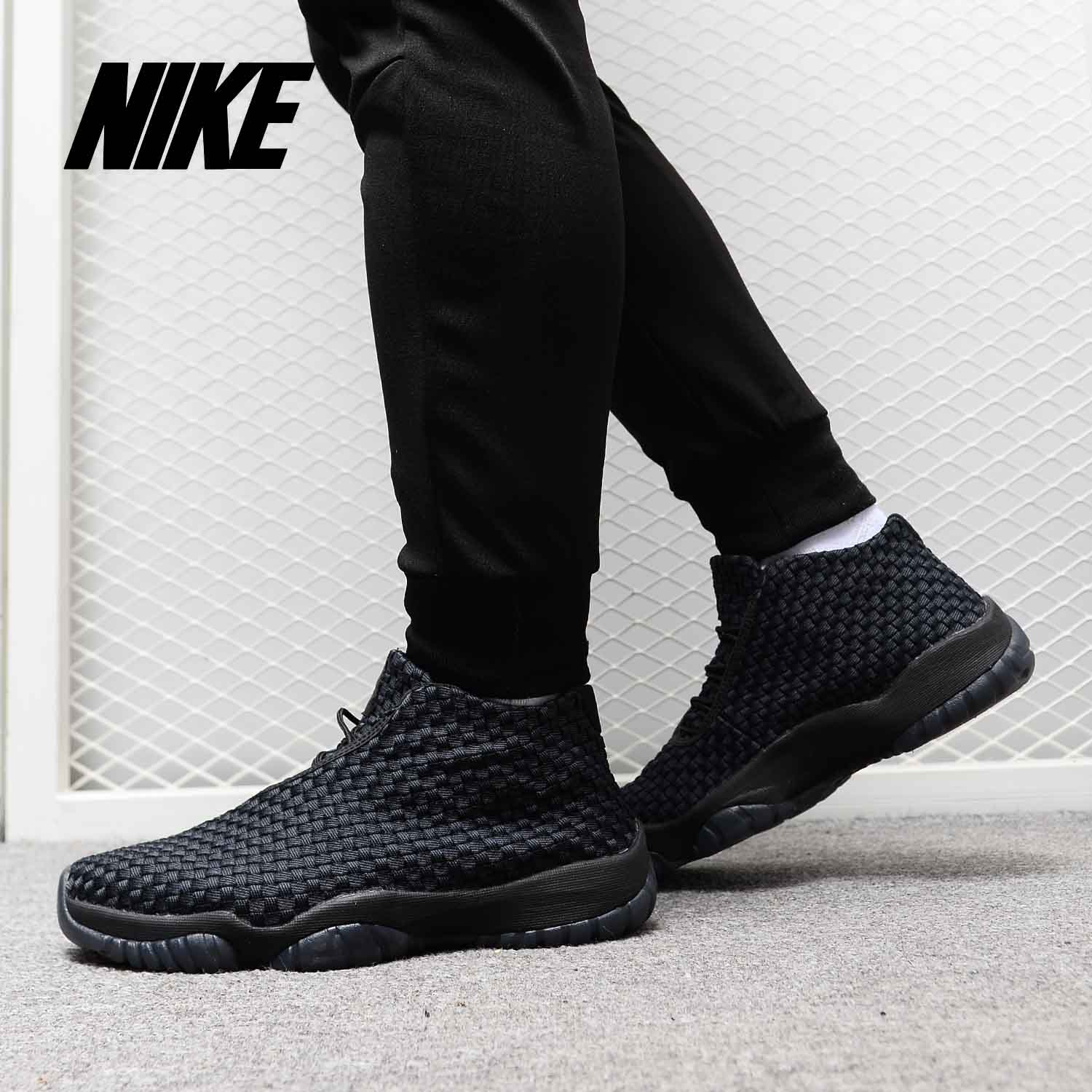 nike/耐克正品air jordan future aj男子黑白编织篮球鞋 656503