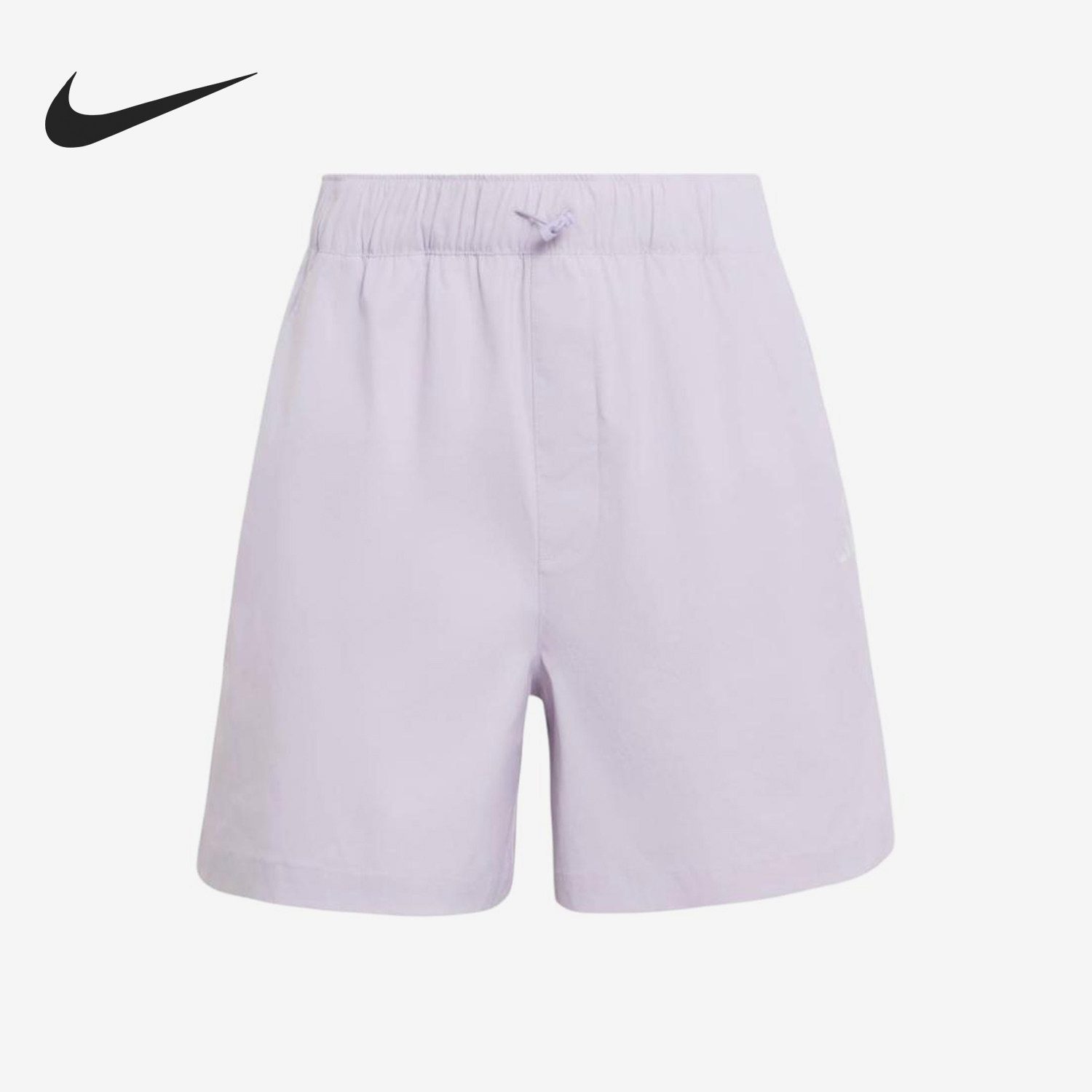 Adidas/阿迪达斯正品 新款女浅紫色直筒三分系带短裤KX6810