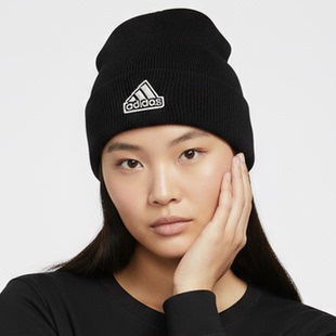 新款 秋季 男女保暖防风运动针织帽IB2648 阿迪达斯正品 Adidas