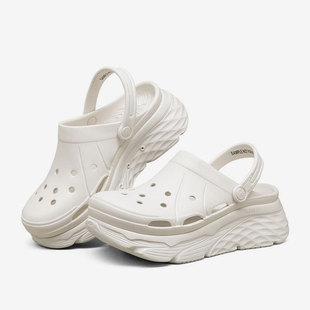 Skechers/斯凯奇正品MAX CUSHIONING 女子洞洞鞋休闲运动凉鞋