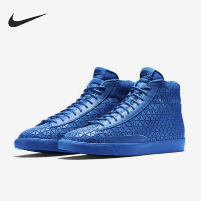 Nike耐克正品Blazer Metric Blue男款中帮运动休闲板鞋744419-400
