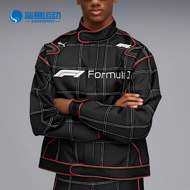 Puma/彪马正品F1赛车夹克新款男黑红色街头经典夹克外套632988-01