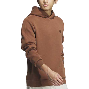 Adidas/阿迪达斯官方正品2024男女同款连帽宽松运动套头衫JE8628