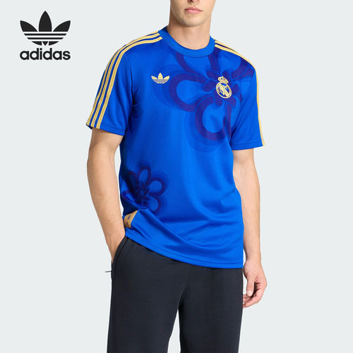 Adidas/阿迪达斯正品三叶草男士圆领套头透气运动短袖JZ2239