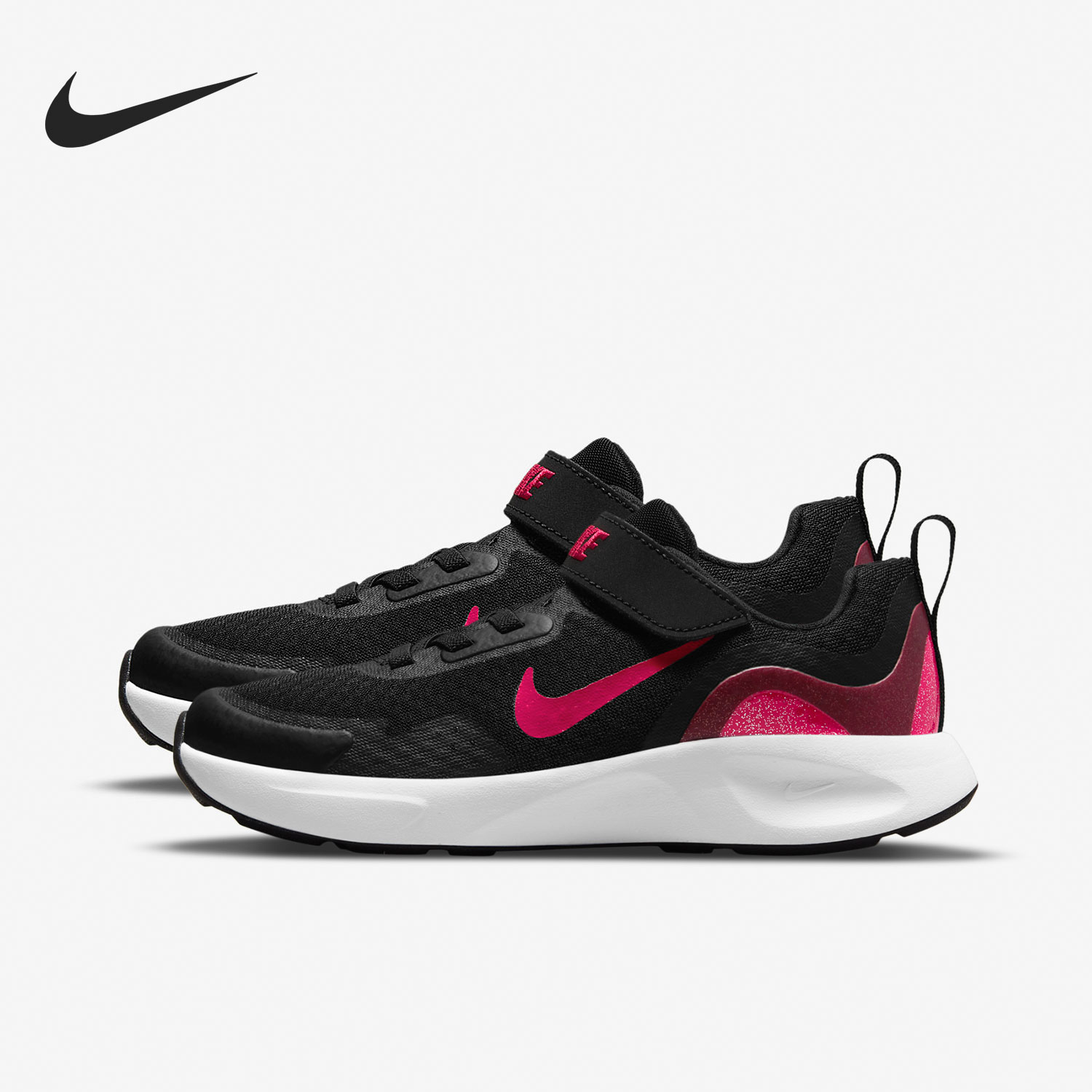 Nike/耐克正品低帮透气儿童轻便魔术贴运动休闲鞋CJ3817-015