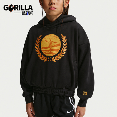 Nike/耐克正品2026春季款大童日常连帽针织印花卫衣IQ0268-010