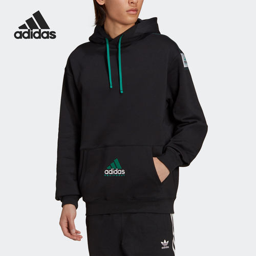 Adidas/阿迪达斯官方正品三叶草EQT男子运动连帽套头卫衣HG8090
