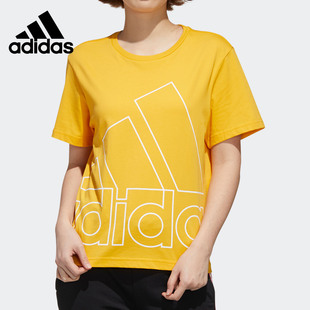 阿迪达斯正品 T恤 2020夏季 女子运动型格短袖 GL7164 新款 Adidas