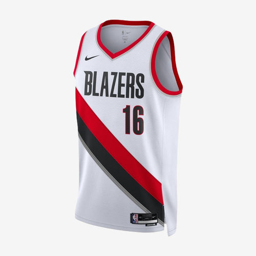 Nike耐克正品NBA波特兰开拓者男女V领无袖比赛服篮球服HM3974-105