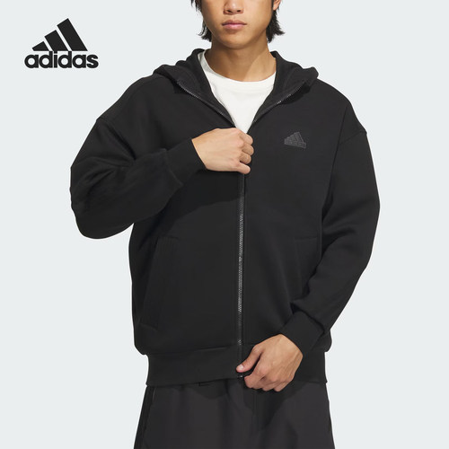 阿迪达斯男士休闲运动外套