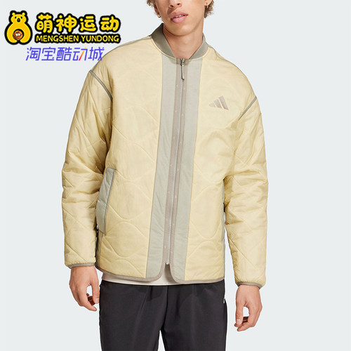 阿迪达斯男士保暖宽松棉服