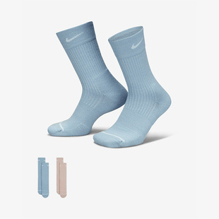 DQ6394 Nike 男女训练透气休闲运动袜两双装 新款 904 耐克正品