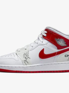 Nike/耐克正品新款Jordan 1 Mid SS女子GS大童休闲鞋DR6496-116