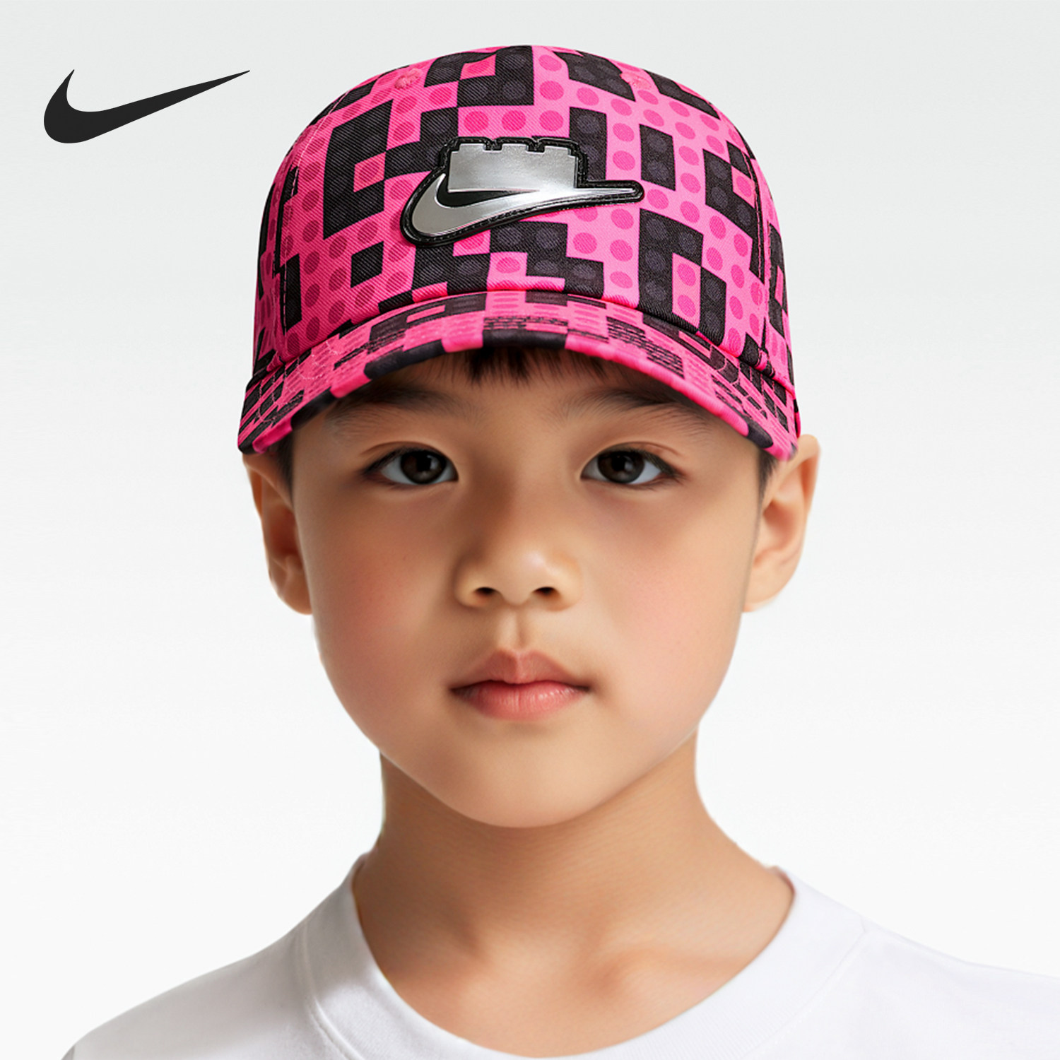 Nike/耐克官方正品儿童显脸小防晒遮阳时尚运动棒球帽IM3208-645