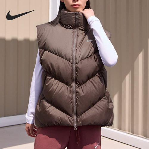 Nike/耐克正品Storm-FIT女士防风拒水宽松羽绒马甲HF7897-004