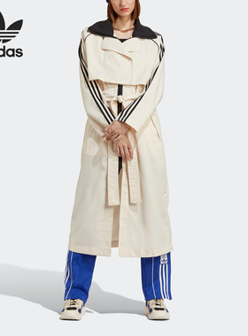 Adidas/阿迪达斯官方正品三叶草TRENCH 女子运动宽松风衣IC5588