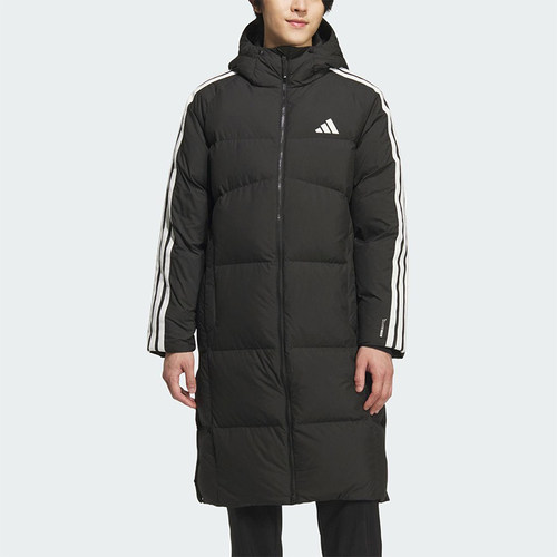 Adidas/阿迪达斯正品2025秋季款男士日常保暖连帽羽绒服KC2498