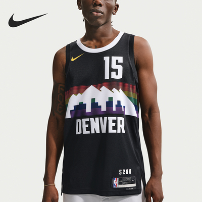 Nike/耐克正品丹佛掘金队男士速干篮球经典无袖球衣HM5979-011