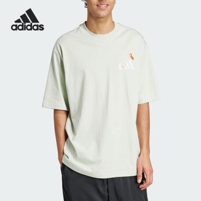 Adidas/阿迪达斯正品2026夏季款男士日常狗狗圆领短袖JZ3264