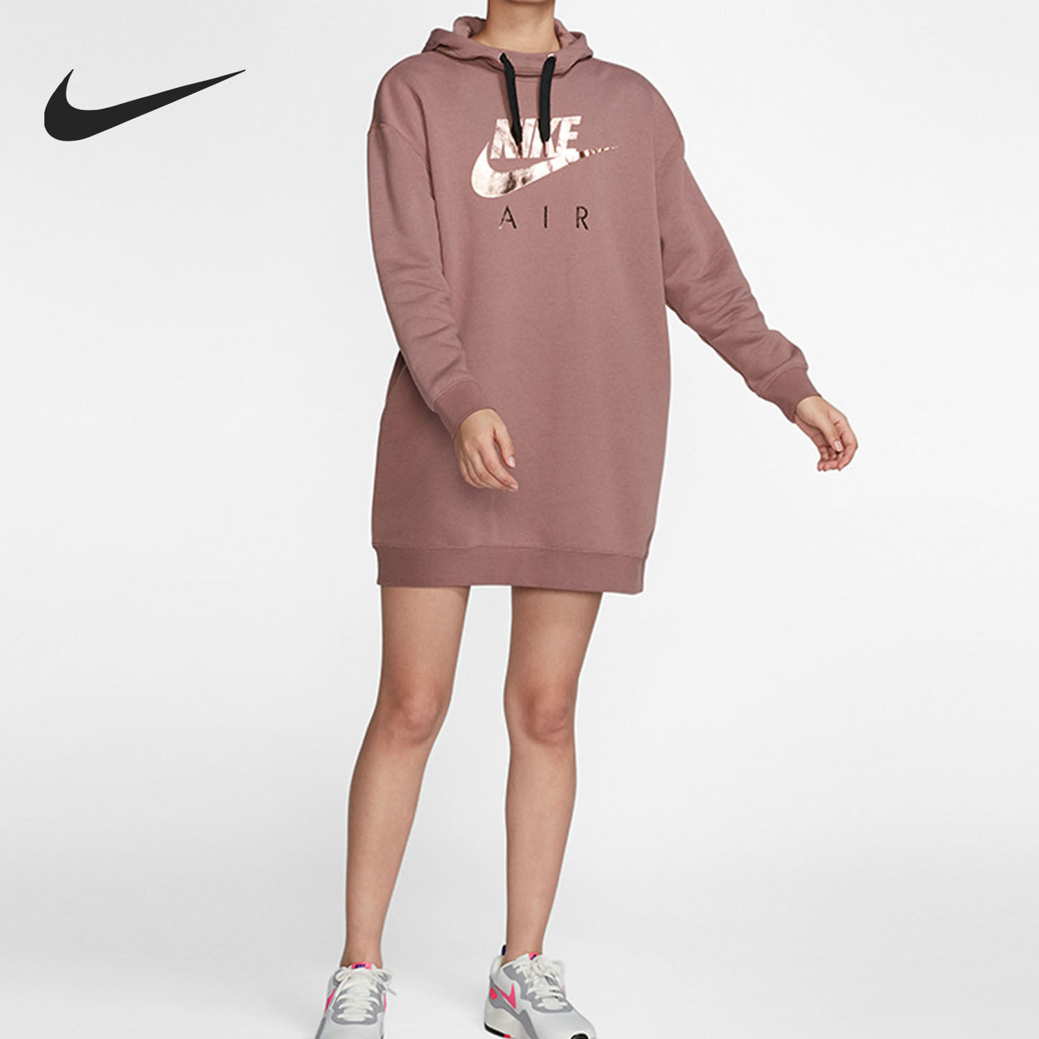 Nike/耐克官方正品女子舒适连帽透气针织长袖休闲运动卫衣 CJ5002,运动服/休闲服装,运动卫衣/套头衫,淘宝优惠券,粉丝福利购,淘宝优惠卷