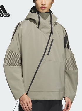 Adidas/阿迪达斯正品运动休闲新款男士拉链宽松夹克外套JN3425