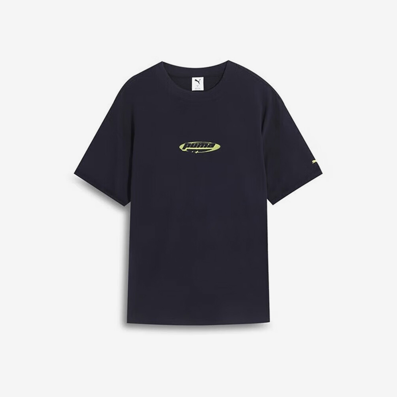 Puma/彪马正品夏季男女圆领复古透气训练短袖T恤633853-16