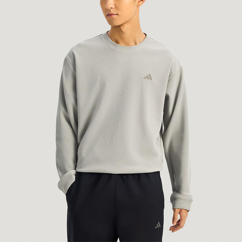 Adidas/阿迪达斯正品2025冬季款男士耐穿圆领套头休闲卫衣KR2542