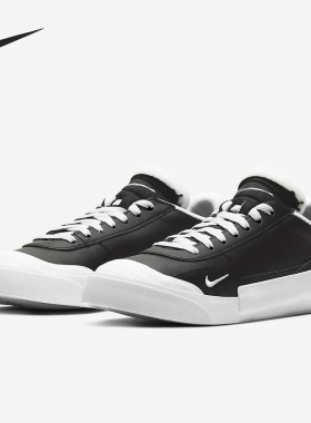 Nike/耐克正品冬季款GS女子大童休闲低帮系带耐磨板鞋CQ4383-003