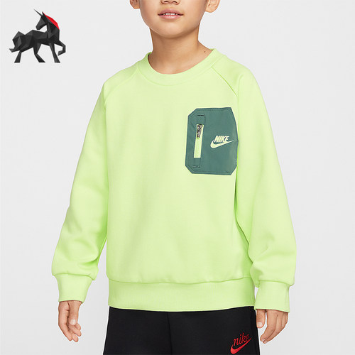 Nike/耐克正品Sportswear小童休闲圆领针织套头卫衣IU5325-321