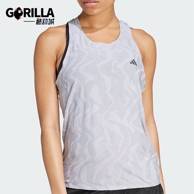 阿迪达斯女士吸湿排汗无袖T恤