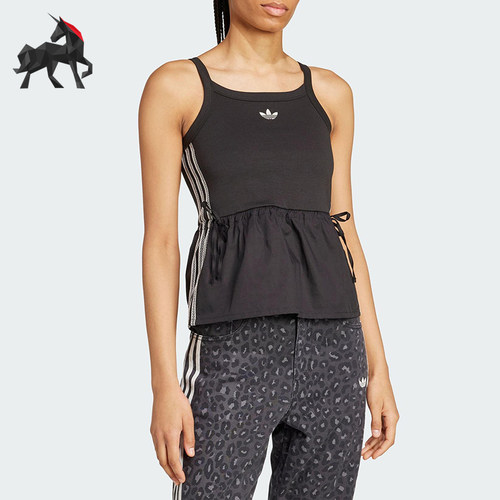 Adidas/阿迪达斯正品三叶草女士经典透气运动修身无袖背心KC0764