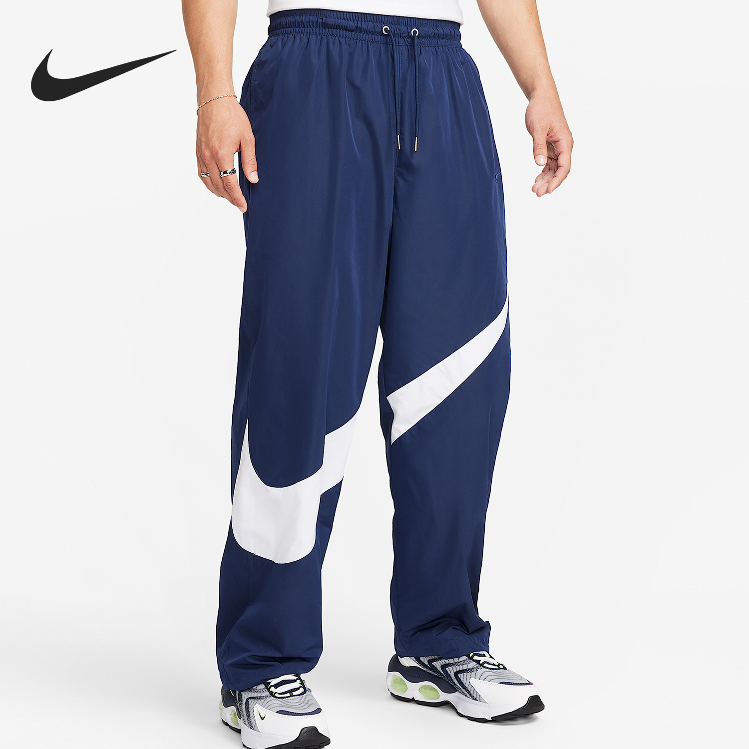 Nike/耐克正品2025冬季男士宽松休闲系带运动长裤FB7881-410