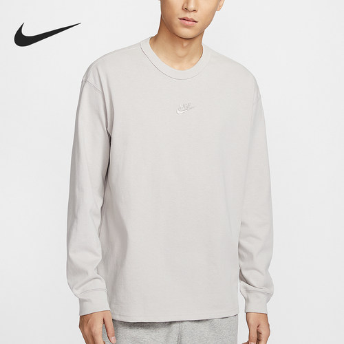 Nike/耐克正品Sportswear男士简约针织休闲长袖T恤DO7391-014