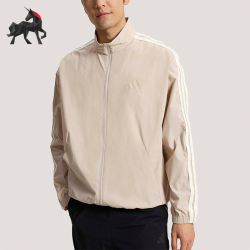 Adidas/阿迪达斯正品春季男士运动休闲经典梭织立领外套KR2521