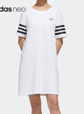 Adidas/阿迪达斯正品2020夏季 neo W PNDA DRESS女子运动裙GK1558