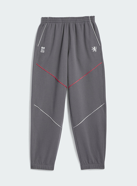 Adidas/阿迪达斯正品三叶草新款男女灰红色休闲经典运动裤JY8404