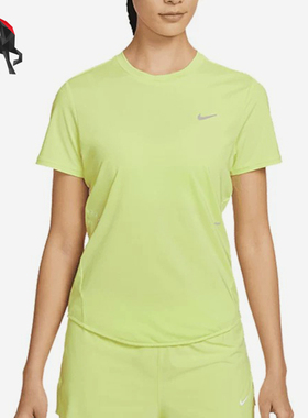 Nike/耐克正品新款女荧光黄浅绿色跑步训练经典短袖T恤HM9699-736