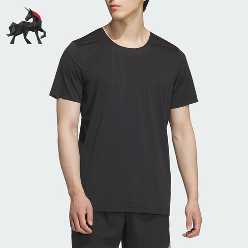 Adidas/阿迪达斯正品ESS SS TEE M男士透气运动跑步短袖KH3751